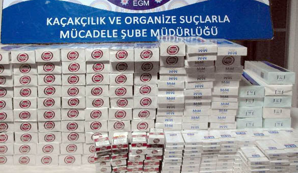 6 bin 480 paket kaçak sigara yakalandı