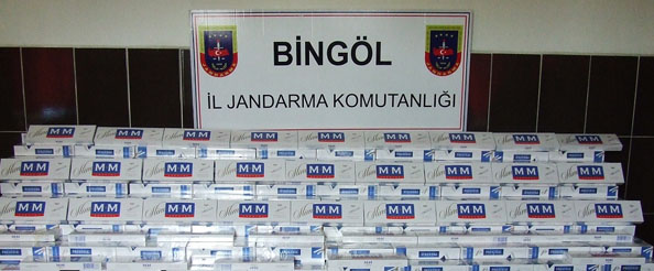 6 bin paket kaçak sigara ele geçirildi