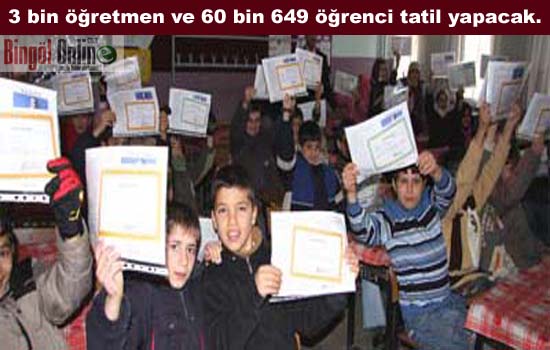 60 bin öğrenci bugün karne alacak