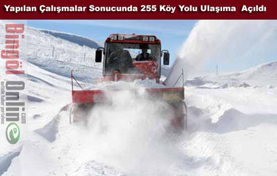 8 köy yolu ulaşıma kapalı