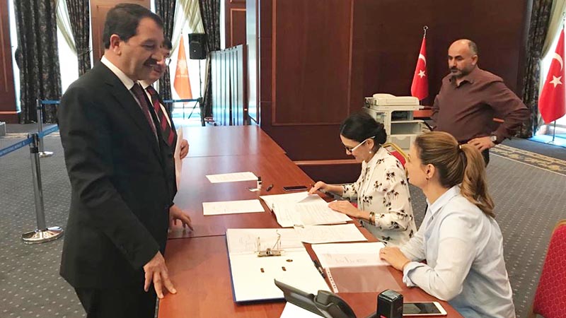 Fehmioğlu, başvurusunu Ankara`dan yaptı