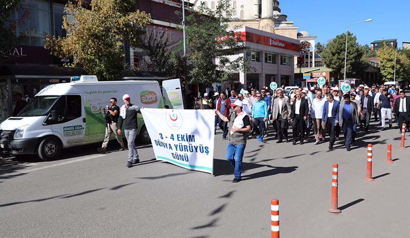 Sağlıklı yaşam için yürüdüler