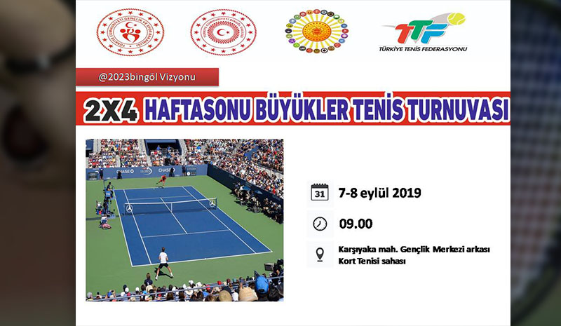 Tenis turnuvası düzenlenecek