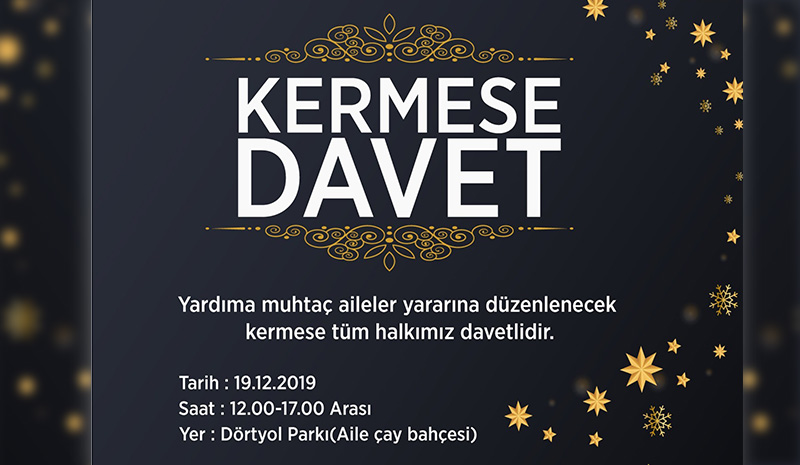 Muhtaç aileler yararına kermes düzenlenecek