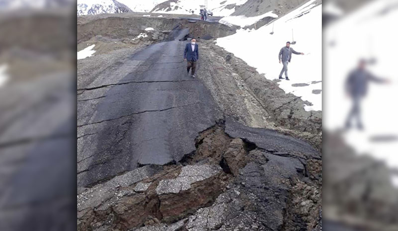 Şaban yolu yağıştan sonra yapılacak