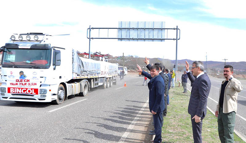 12 tır yardım gönderildi