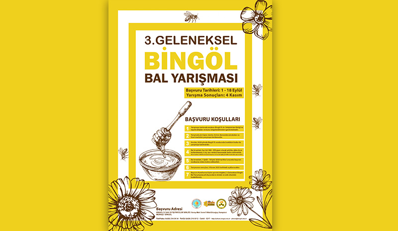 3. Geleneksel Bingöl Bal Yarışması Düzenleniyor