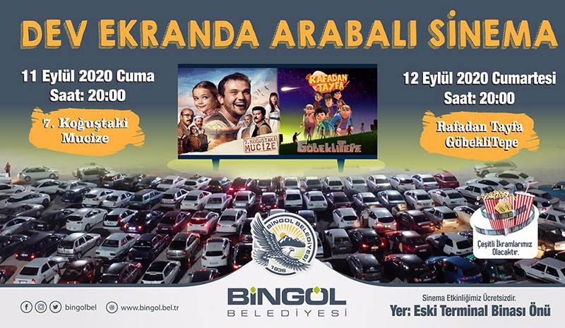 `Arabalı Sinema` etkinliği düzenlenecek