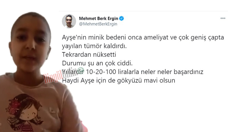 Minik Ayşe için kampanya başlatıldı