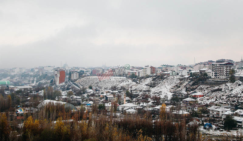 Şehir beyaza büründü