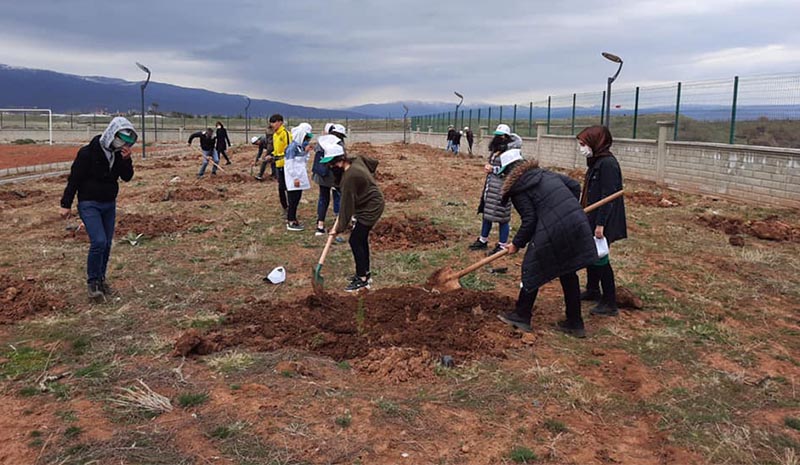 Bingöl`de bin 200 adet fidan dikildi