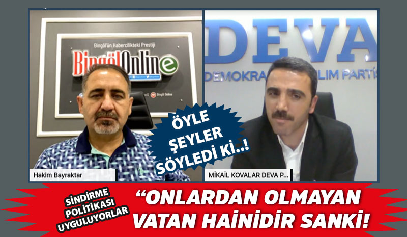 Deva Partisi İl Başkanı Mikail Kovalar, canlı yayında soruları yanıtladı