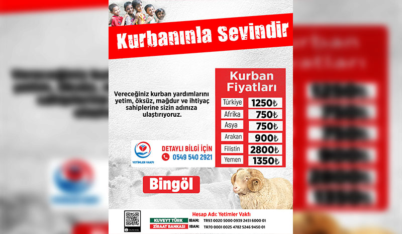 Yetimler Vakfı, `Kurbanınla Sevindir` Kampanyası başlattı