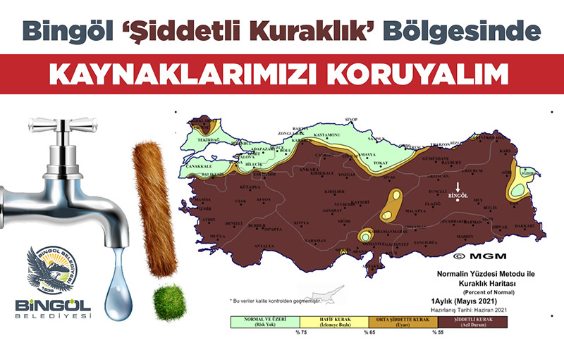 Bingöl kuraklığın içinde!