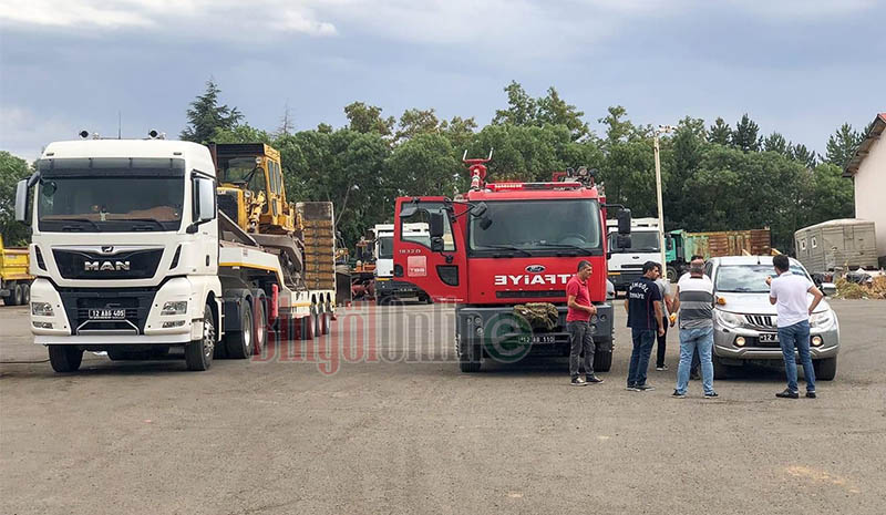 Bingöl`den Antalya`ya yangın söndürme desteği