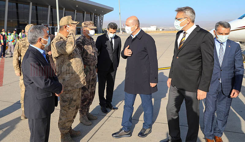 İçişleri Bakanı Süleyman Soylu, Bingöl`de karşılandı