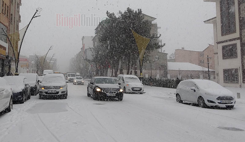 Meteorolojinin Uyardığı Bingöl Beyaza Büründü