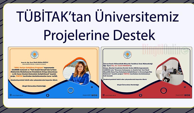 TÜBİTAK`tan 2 Projeye destek