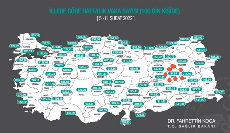 Bingöl vaka sayısında en düşük seviyede