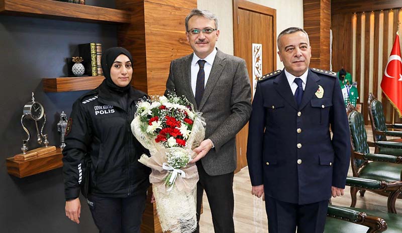 `Polis Haftası` nedeniyle Vali Ekinci`ye ziyaret