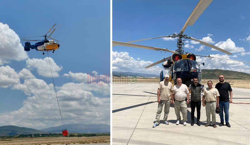 Yangın Söndürme Helikopteri Bingöl`de Konuşlandırıldı