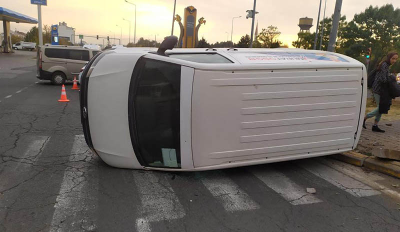 Trafik kazası: 1 yaralı