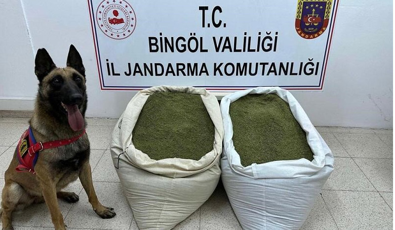 Bingöl`de 45 kilo uyuşturucu madde ele geçirildi