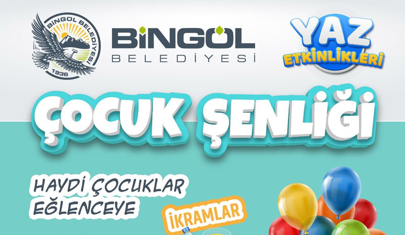 Bingöl Belediyesi`nden çocuk şenliği