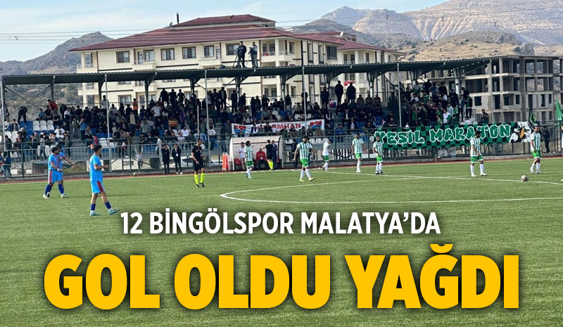 12 bingölspor malatya da gol oldu yağdı