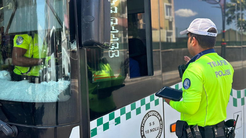 Bingöl`de şehir içi otobüsler denetlendi!