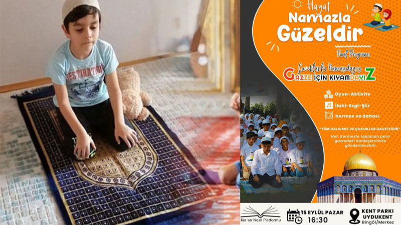 Çocuklar ‘Hayat Namazla Güzeldir` etkinliğinde buluşuyor