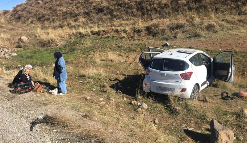 Bingöl`de trafik kazası: 2 yaralı