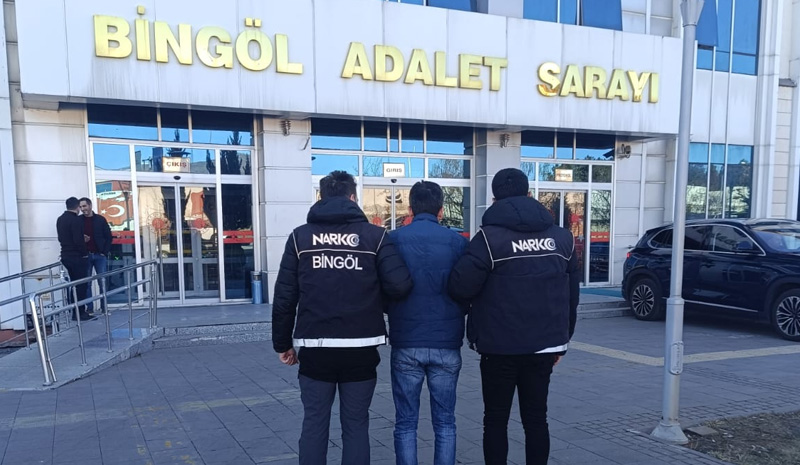 Bingöl`de uyuşturucu suçundan hapis cezası bulunan şahıs yakalandı