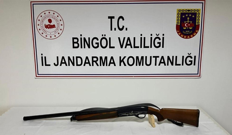 Bingöl`de 4 adet ruhsatsız silah ele geçirildi