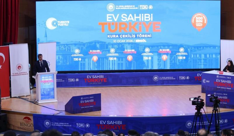 Bingöl`de TOKİ sosyal konutların kurası çekildi
