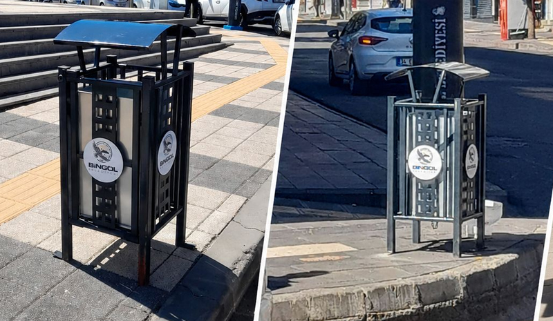 Bingöl`de çöp kutuları yenilendi