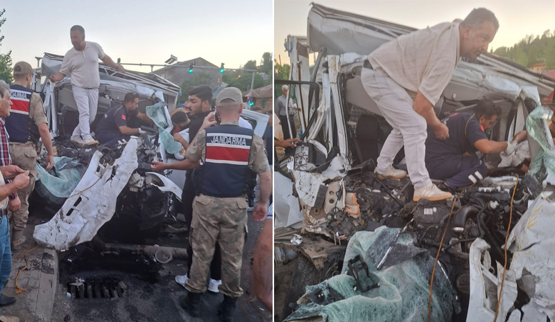 Bingöl`de Feci Kaza! Sürücü ağır yaralandı