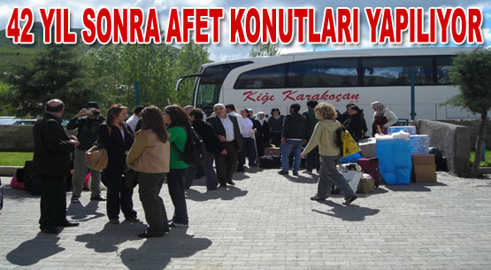 Afet konutları töreni için istanbul`dan 14 aile geldi