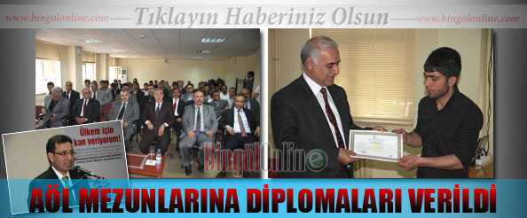 Aöl mezunlarına diplomaları verildi