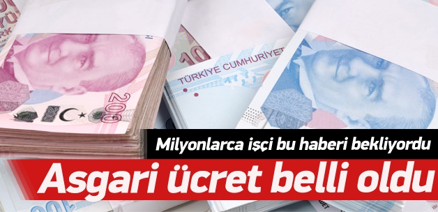 Asgari ücret zammı belli oldu