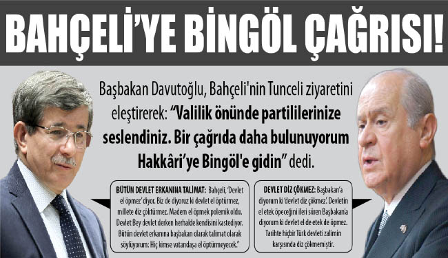 Bahçeli`ye bingöl çağrısı!