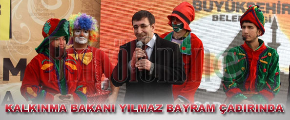 Bakan yılmaz`dan bayram çadırına ziyaret