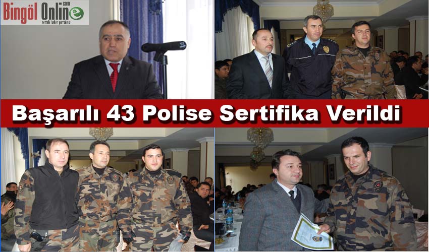 Başarılı polislere sertifika