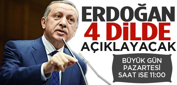 Başbakan erdoğan paketi dört dilde açıklayacak