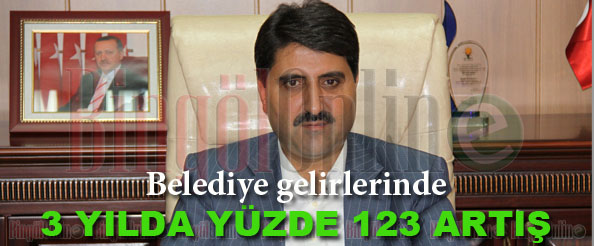 Belediyenin gelirleri 3 yılda yüzde 123 arttı