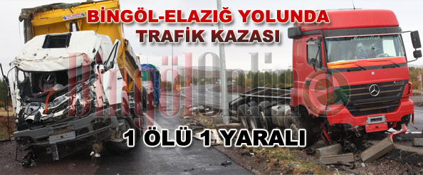 Bingöl-elazığ yolunda kaza: 1 ölü