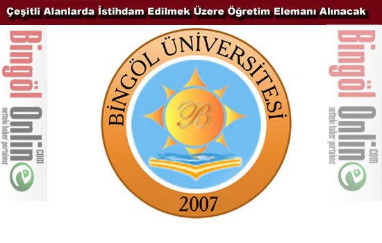 Bingöl üniversitesi öğretim elemanı alacak