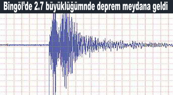 Bingöl`de deprem