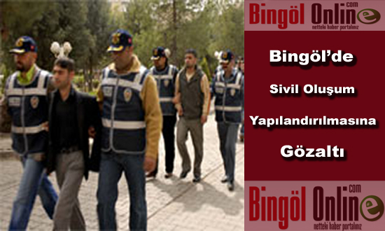 Bingöl`de kck operasyonu:6 gözaltı