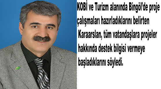 Bingöl`den anadolu`ya 13 proje